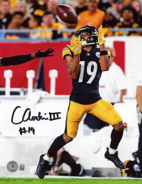 CALVIN AUSTIN III SIGNED AUTOGRAPHED PITTSBURGH STEELERS 8x10 PHOTO BECKETT