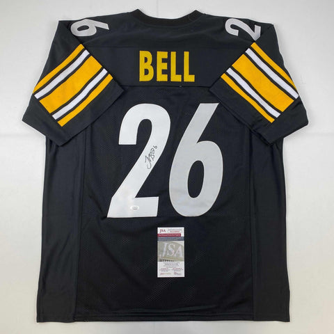 Autographed/Signed Le'Veon LeVeon Bell Pittsburgh Black Jersey JSA COA