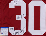 Greg Pruitt Signed Oklahoma Sooners Jersey Inscribed "HOF" & "2x AA" (PSA COA)