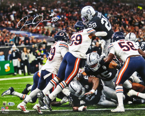 Josh Jacobs Autographed Las Vegas Oakland Raiders 16x20 Beckett Witnessed #4