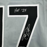 Autographed/Signed Todd Helton HOF 24 Colorado Grey Baseball Jersey Tristar COA