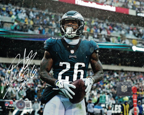 Miles Sanders Autographed/Signed Philadelphia Eagles 8x10 Photo Beckett 39133