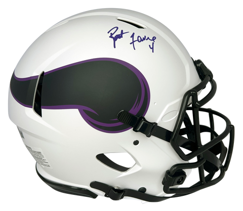 BRETT FAVRE AUTOGRAPHED MINNESOTA VIKINGS LUNAR AUTHENTIC SPEED HELMET BECKETT