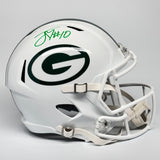 Jordan Love Autographed Signed Green Bay Packers FS White Replica Helmet Beckett