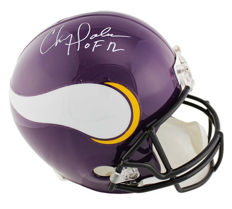 Chris Doleman Signed Minnesota Vikings Throwback Full Size 06-12 Helmet -HOF 12