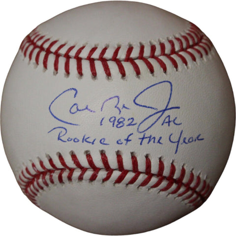 Cal Ripken Autographed/Signed Baltimore Orioles OML Baseball 82 ROY FAN 44432