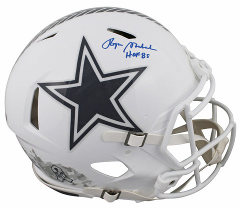 Cowboys Roger Staubach "HOF 85" Signed STS III F/S Speed Proline Helmet BAS Wit