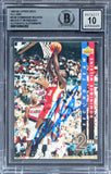 Hawks Dominique Wilkins Signed 1993 UD All-NBA #AN6 Card Auto 10! BAS Slabbed