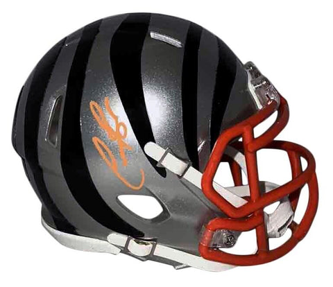 CHASE BROWN AUTOGRAPHED CINCINNATI BENGALS FLASH SPEED MINI HELMET BECKETT