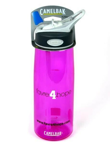 Official Favre 4 Hope Camelback Pink 24oz Water Bottle