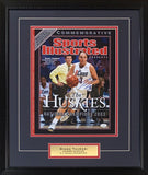 Diana Taurasi Autographed UCONN Huskies Signed Basketball 12x16 Framed Photo JSA