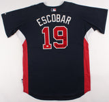 Yunel Escobar Signed Game-Used Spring Training Braves Jersey Inscribed Game Used