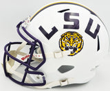 ODELL BECKHAM JR. AUTOGRAPHED LSU WHITE FULL SIZE HELMET BECKETT WITNESS 235085