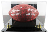 Jets Ahman "Sauce" Gardner & Garrett Wilson Signed "Duke" Football W/ Case BAS W