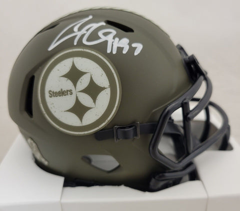 CAM HEYWARD SIGNED PITTSBURGH STEELERS STS SPEED MINI HELMET BECKETT QR