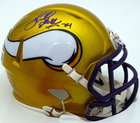 Herschel Walker Autographed Vikings Flash Speed Mini Helmet Beckett WS27101