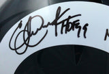 Faulk/Dickerson Signed Rams Speed Authentic FS Helmet w/ HOF- BA W Holo *Black