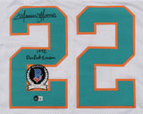 Mercury Morris Signed Dolphins Jersey Inscibd 1972 Perfect Season (Beckett Holo)