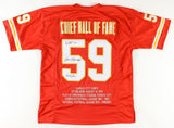 Jan Stenerud, Willie Roaf & Emmitt Thomas Signed Jersey (JSA COA) KC Chiefs HOF