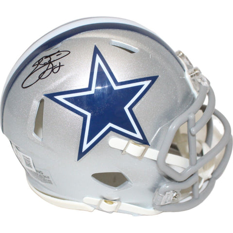 Emmitt Smith Autographed/Signed Dallas Cowboys Mini Helmet Beckett 46759