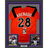 Framed Autographed/Signed Nolan Arenado 33x42 2017 All-Star Game Jersey JSA COA