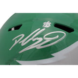 Dallas Goedert Autographed/Signed Philadelphia Eagles Kelly F/S Helmet FAN 45787