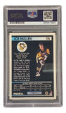 Joe Mullen Signed 1991 Pinnacle #176 Pittsburgh Penguins Hockey Card PSA/DNA