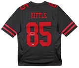 49ers George Kittle Authentic Signed Black Nike Limited Jersey BAS Witnessed