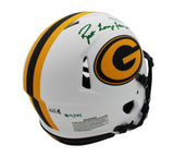 Brett Lorenzo Favre Signed Green Bay Packers Speed Auth Lunar Helmet -LE of 44