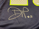 SEAHAWKS DEVON WITHERSPOON AUTOGRAPHED BLUE NIKE JERSEY SIZE L MCS HOLO 229507