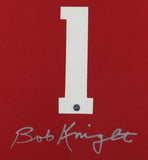 Bobby Knight Signed Indiana Hoosiers 35x43 Framed Jersey Display (Steiner Holo)