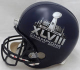 Malcolm Smith Autographed Seahawks Super Bowl Full Size Helmet SB XLVIII MVP MCS