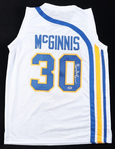 George McGinnis Signed Indiana Pacers Jersey (PSA COA) 3xABA Champion Forward