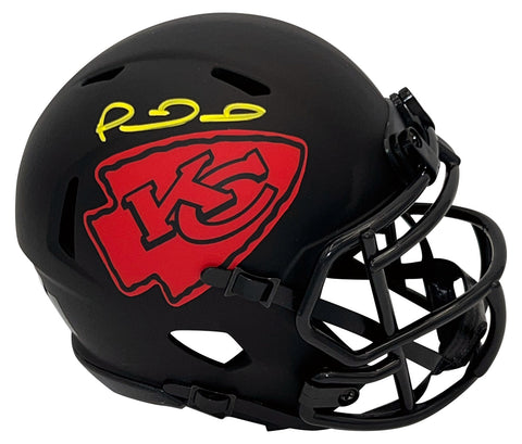 PATRICK MAHOMES AUTOGRAPHED KANSAS CITY CHIEFS ECLIPSE SPEED MINI HELMET BECKETT