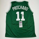 Autographed/Signed Payton Pritchard Boston Green Basketball Jersey JSA COA