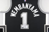 Victor Wembanyama Autographed San Antonio Spurs Nike Framed Jersey Fanatics COA