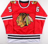 Erik Gustafsson Signed Blackhawks Jersey (Beckett) Chicago Rookie Defenseman