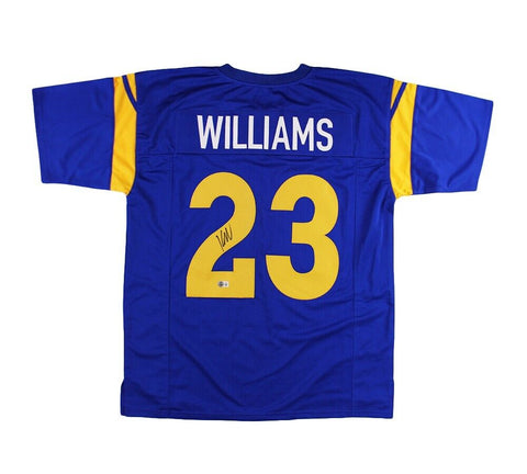 Kyren Williams Signed Los Angeles Custom Blue Jersey