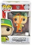 JOHN CENA AUTOGRAPHED FUNKO POP #136 VINYL FIGURINE IN ORANGE JSA STOCK #228109