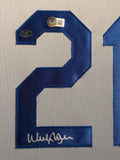 FRAMED WALKER BUEHLER AUTOGRAPHED SIGNED LA DODGERS JERSEY BECKETT HOLO