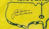 Jack Nicklaus Signed Framed Masters Golf Flag w/ Years JSA LOA XX26503