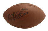 Niko Koutouvides Autographed Denver Broncos Super Grip Football Beckett 37885