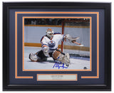 Grant Fuhr Signed Framed 11x14 Edmonton Oilers Hockey Photo BAS