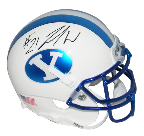 JAMAAL WILLIAMS AUTOGRAPHED SIGNED BYU COUGARS CHROME MINI HELMET JSA