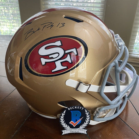 Brock Purdy Autographed Signed Full Size Replica Helmet Beckett