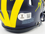 MIKE SAINRISTIL AUTOGRAPHED MICHIGAN MINI HELMET 23 NATL CHAMPS BECKETT 234650