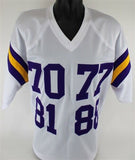 Purple People Eaters, Eller, Marshall, Larsen & Page Signed Vikings Jersey (BAS)