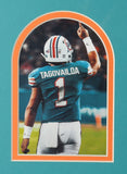 Tua Tagovailoa Signed Miami Dolphins 34"x42" Framed Nike Jersey (Fanatics Holo)