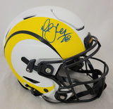 MARSHALL FAUL SIGNED RAMS FS LUNAR ECLIPSE SPEEDFLEX AUTHENTIC HELMET BECEKTT QR