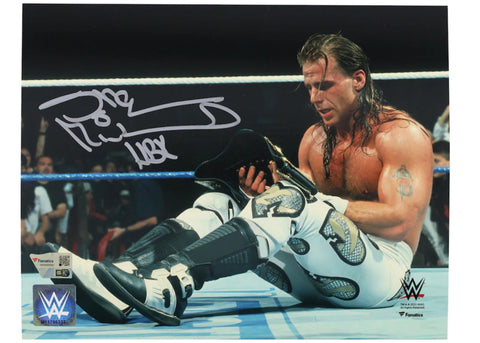 Shawn Michaels Autographed "HBK" WWE "Holding Belt" 8" x 10" Photograph Fanatics